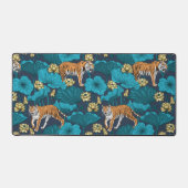 黄色い蓮の池の虎 デスクマット (正面)