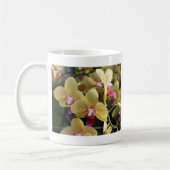 黄色い蘭の花 コーヒーマグカップ (左)