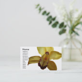 黄色い蘭 名刺 (スタンド正面)
