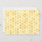 黄色い蜂の写真招待状 招待状 (裏面)