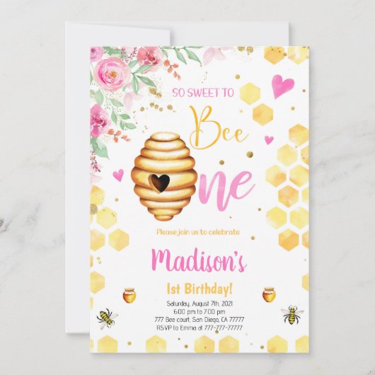黄色い蜂の招待状 招待状 (正面)