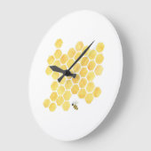 黄色い蜂の柱時計の台所子供部屋 ラージ壁時計 (傾斜)