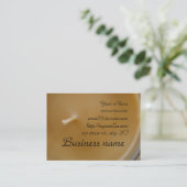 黄色い蝋燭の名刺 名刺 (スタンド正面)