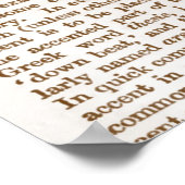 黄色い蝶のコラージュ ポスター (角)