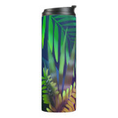 黄色い蝶のジャングル タンブラー (回転左)