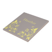 黄色い蝶のフローラタイル タイル (側面)