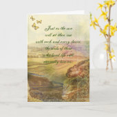 黄色い蝶の同情カード カード (黄色い花)