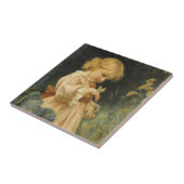 黄色い蝶の少女（Frederick Morgan著） タイル (側面)