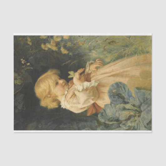 黄色い蝶の少女(Frederick Morgan著) 薄葉紙 (正面)