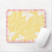 黄色い蝶マウスパッド マウスパッド (マウス)
