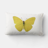黄色い蝶枕 ランバークッション (裏面)