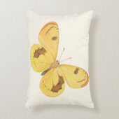 黄色い蝶-アクセントの枕 アクセントクッション (正面(垂直))