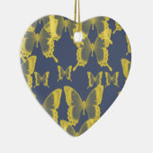 黄色い蝶 セラミックオーナメント (右)