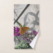 黄色い蝶 バスタオルセット (ハンドタオル)