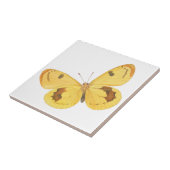 黄色い蝶 – ヴィンテージファインアートセラミックタイル タイル (側面)