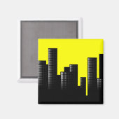 黄色い街並み マグネット (正面/裏面)