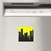 黄色い街並み マグネット (インサイチュ (食洗機))