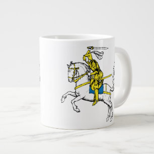 黄色い装甲の騎士 ジャンボコーヒーマグカップ