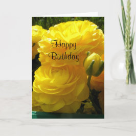 黄色い誕生日 カード
