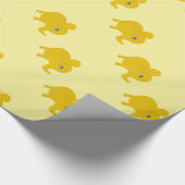 黄色い象(すべての行事) ラッピングペーパー (角)
