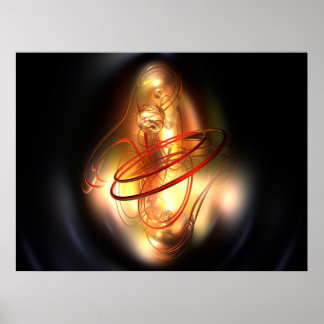 黄色い赤い輝き ポスター