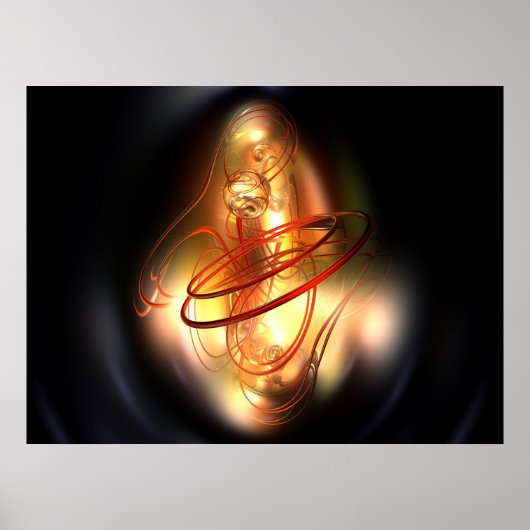 黄色い赤い輝き ポスター (正面)