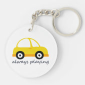 黄色い車 キーホルダー (裏面)