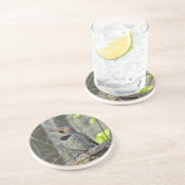 黄色い軸のちらつきキツツキ コースター (側面)