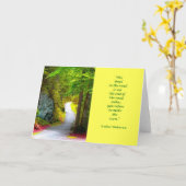 黄色い道 カード (黄色い花)