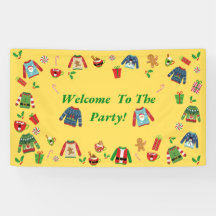 黄色い醜いセーターパーティーへようこそ