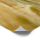 黄色い野と青い丘 ポスター (角)