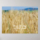 黄色い野と青い丘 ポスター (正面)