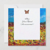 黄色い野原 , 赤い緑の紫の白 招待状 (裏面)