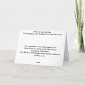 黄色い野生のアイリス カード (裏面)