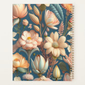 黄色い野生の花"あなたはそれを行うことができる"フローラ プランナー手帳 (裏面)