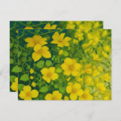 黄色い野生の花 ポストカード (正面/裏面)
