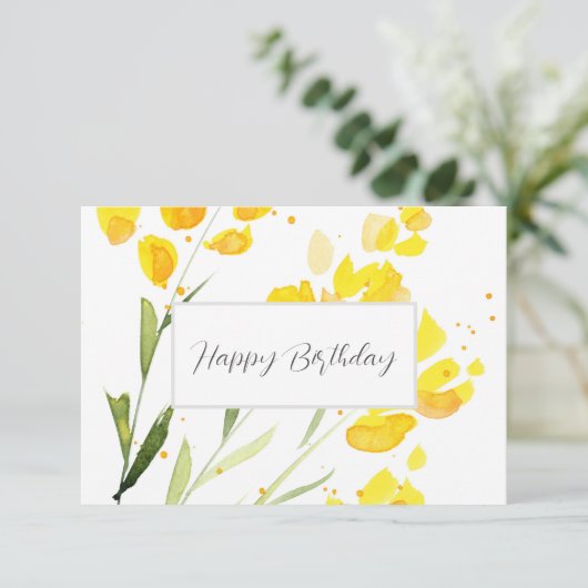 黄色い野花 カード (スタンド正面)