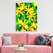 黄色い野花 キャンバスプリント (インサイチュ (リビング))