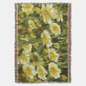 黄色い野花 スローブランケット (正面縦)
