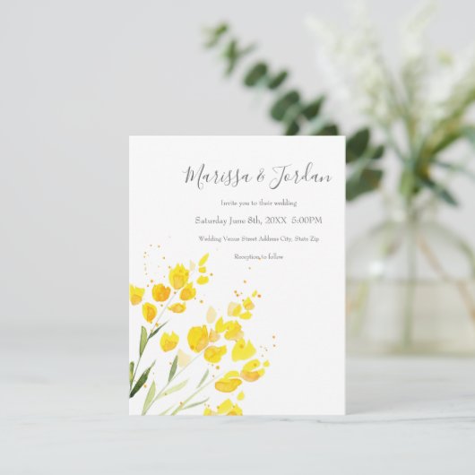 黄色い野花 招待状 (スタンド正面)