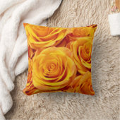 黄色い金バラ クッション (ブランケット)