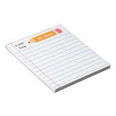 黄色い鉛筆のノート…教えギフト ノートパッド (アングル)