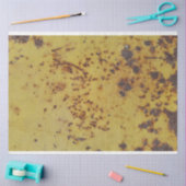 黄色い錆のテクスチャ分離組織 薄葉紙 (クラフト)