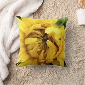 黄色い開花2 クッション (ブランケット)