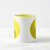 黄色い陰陽 マグカップ (中央)