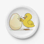 黄色い雛と卵 ペーパープレート (正面)