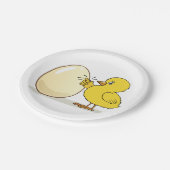 黄色い雛と卵 ペーパープレート (アングル)