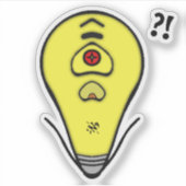 黄色い電球を取り消すv1 シール (正面)