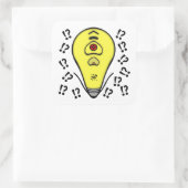 黄色い電球を取り消すv1 スクエアシール (バッグ)