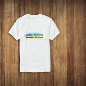 黄色い青いウクライナ統一された国旗の我々は引用文 Tシャツ